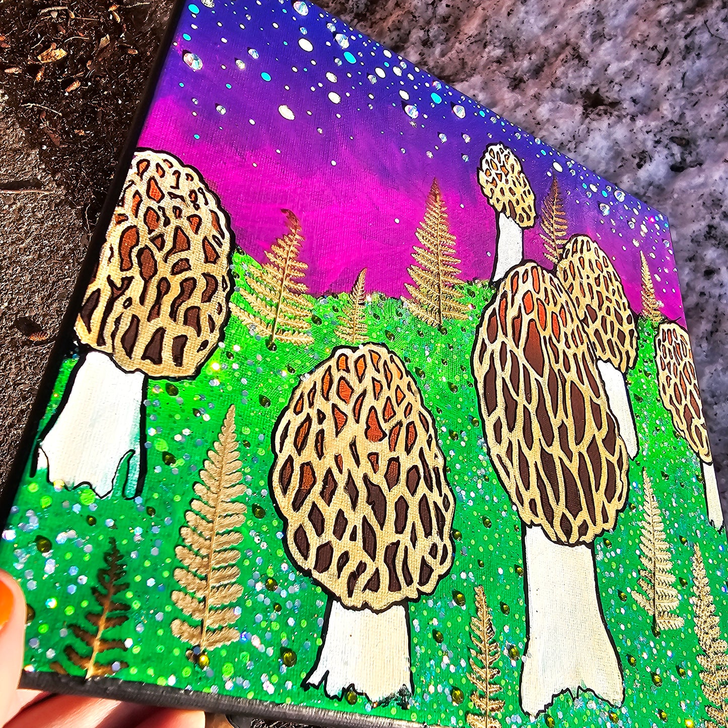 10x10 Morels and Ferns and Fairy Dust