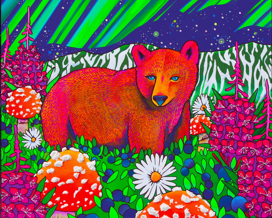 Berry Bear Post Card by Jamie Janko