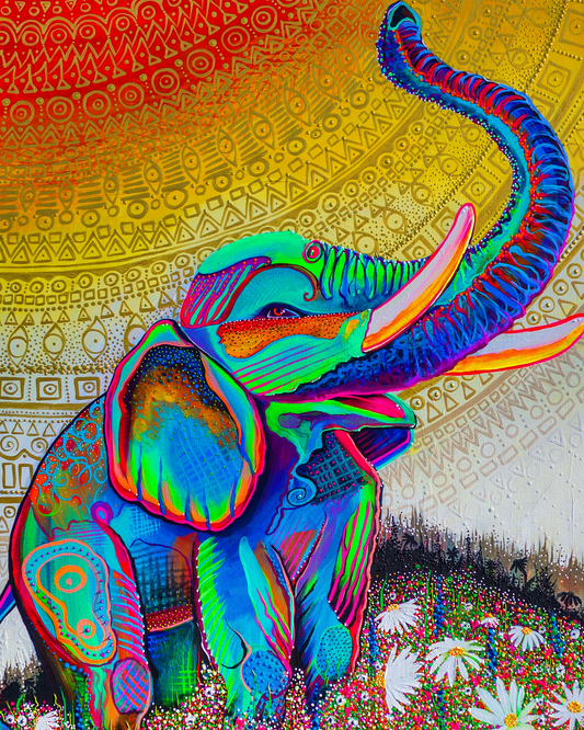 Elephant Signed Print by Jamie Janko